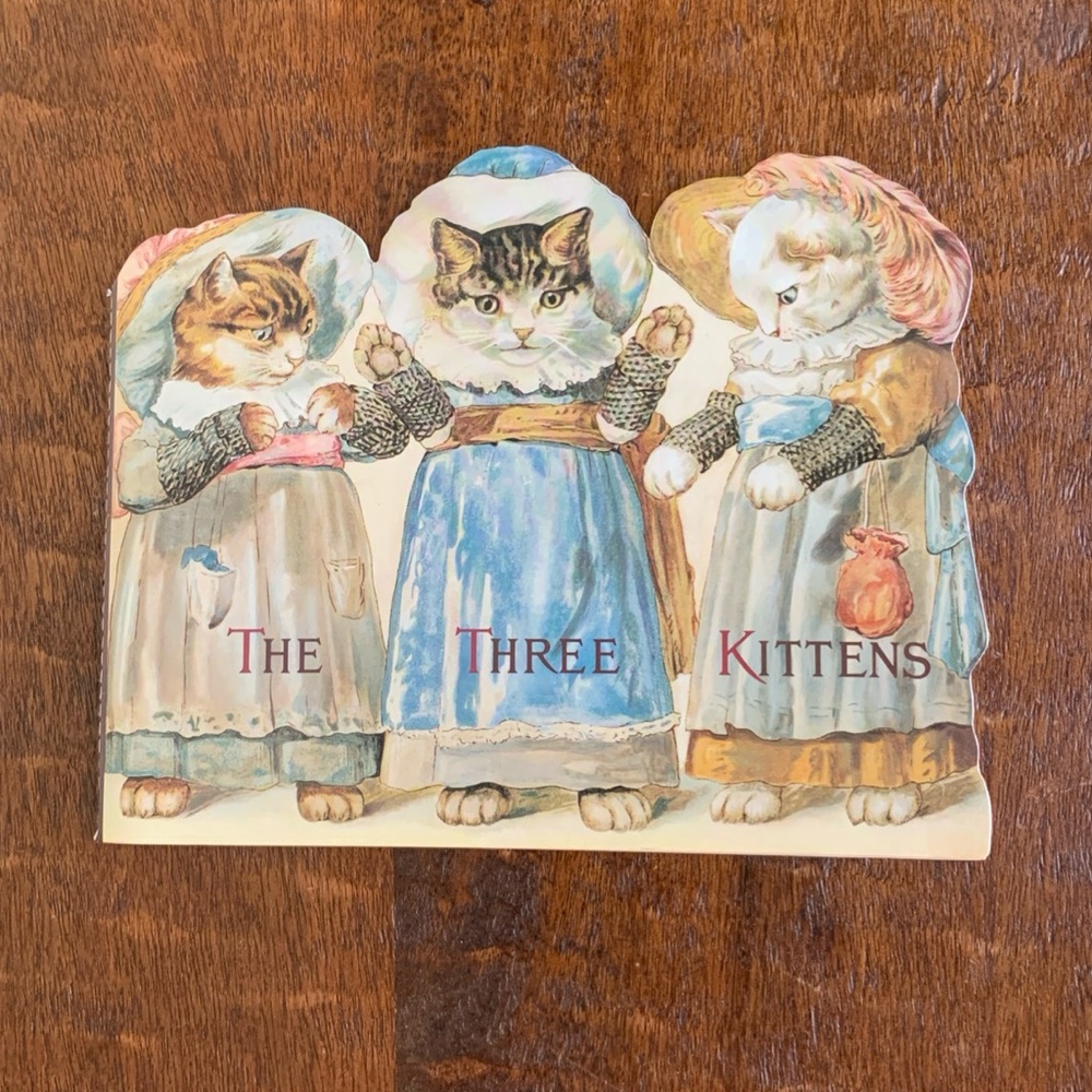 VTG B. Shackman & Co. The Three Kitten Children Paperback Picture Book